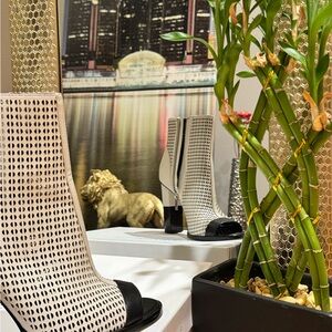 Calvin Klein Black and Cream Women's Shoes